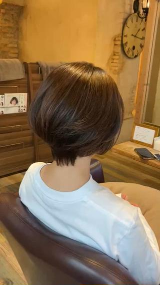 ショート ニスル　町田店所属・似合わせカットカラー 望月一生のヘアスタイル