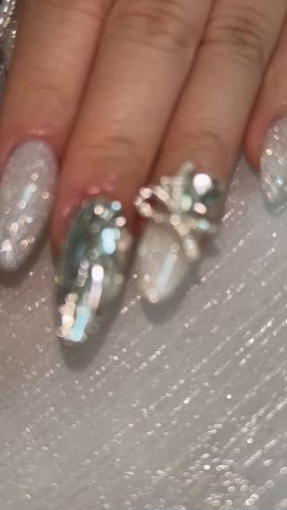 #ギラギラネイル#坂戸ネイル#冬ネイル