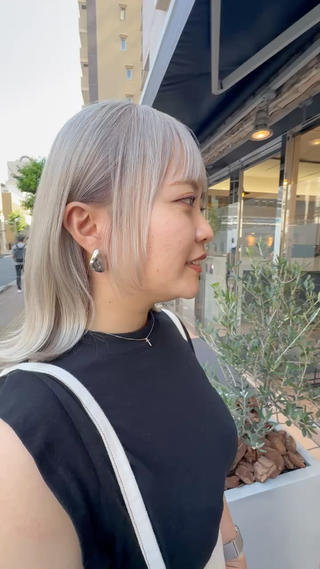 ミディアム sato ayaka ｜透明感カラー🫧のヘアスタイル