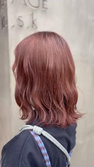 ミディアム sato ayaka ｜透明感カラー🫧のヘアスタイル