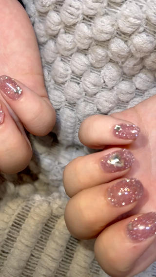 1度塗りでも透け感あって可愛い 