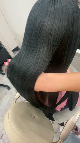 ブルーブラック
髪質改善ケアストレート 