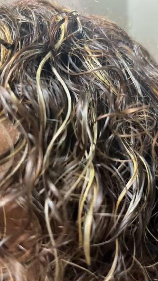 ミディアム カラー パーマ メンズ 洛樹 /海外スタイル /フェード/パーマのヘアスタイル