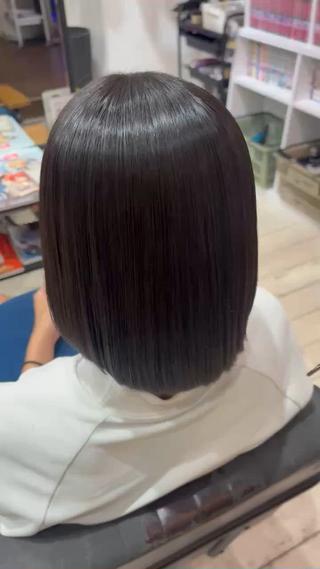ロングだけでなくボブも得意です！！
髪質改善はお任せ下さい！！ 