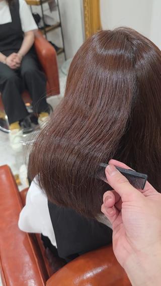 艶髪髪質改善カラー 