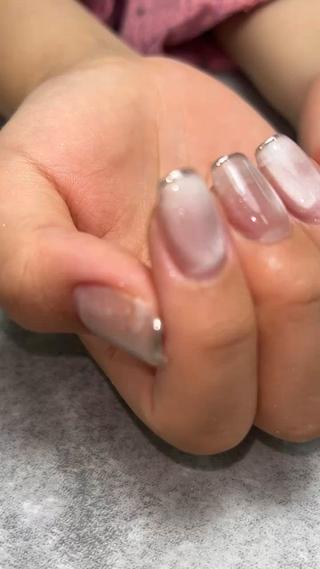 #持ち込みデザイン #マグネット #ミラーネイル #ワンカラー #フレンチ #グラデーション #ちゅるんネイル 