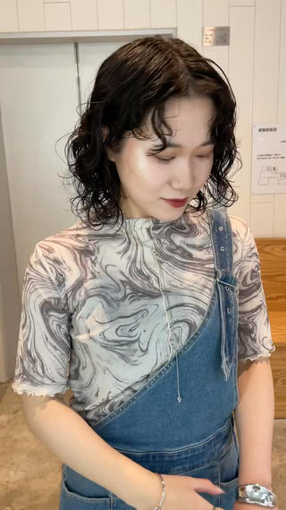 ミディアムパーマ 