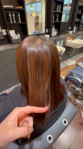 ミディアム 松本 希愛のヘアスタイル