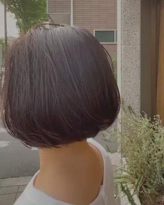 乾かすだけでまとまるミニボブ♪ 