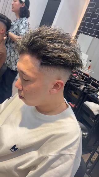 ショート パーマ ヘアアレンジ メンズ men'slapis YUTOのヘアスタイル