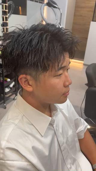 ショート パーマ ヘアアレンジ メンズ men'slapis YUTOのヘアスタイル