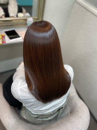 セミロング 髪質改善/縮毛矯正 アンナ🍊のヘアスタイル