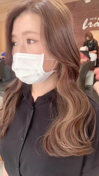 ロング 🫧艶髪カラー🫧 森本くるみのヘアスタイル