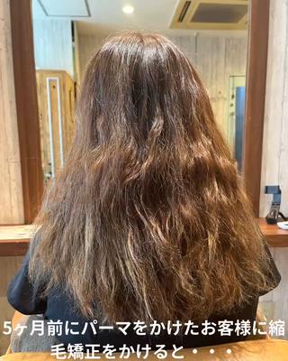 ロング Hair Salon Alba所属・宇都宮市ブリーチ/ 縮毛矯正専門Albaのヘアスタイル