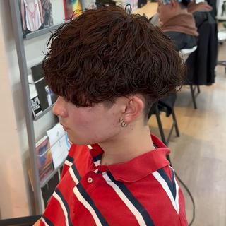 #波巻きスパイラル　#メンズパーマ　#パーマ　#パーマモデル 