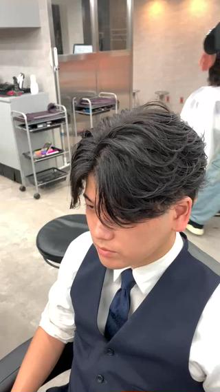 ショート パーマ ヘアアレンジ メンズ 💥メンズ特化美容師 "小林 海斗"💥のヘアスタイル