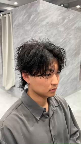 パーマ メンズ ulus kobe所属・藤枝 大地のヘアスタイル