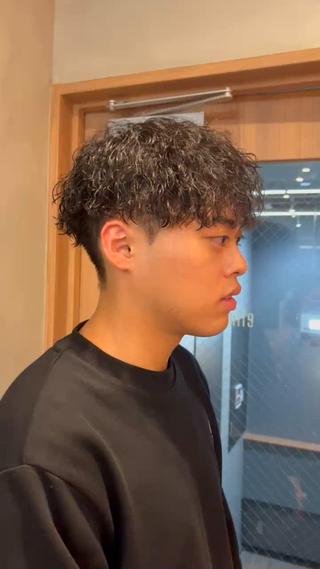パーマ メンズ しずく🤍🧸 / fifthパーマのヘアスタイル