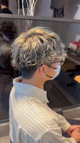 カラー パーマ メンズ 池田隼也 メンズ/パーマのヘアスタイル