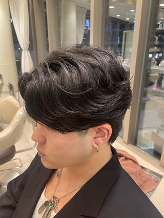 メンズ センターパート 川島爽楽のヘアスタイル