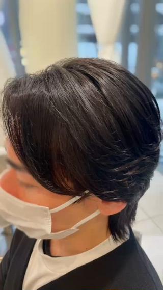 メンズ センターパート 川島爽楽のヘアスタイル