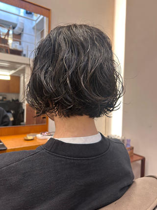 ショート パーマ 🌿ボブ パーマ高橋啓太🌿のヘアスタイル