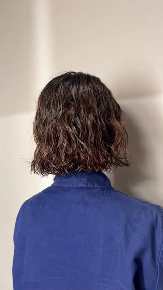 ミディアム カラー パーマ 🌿ボブ パーマ高橋啓太🌿のヘアスタイル