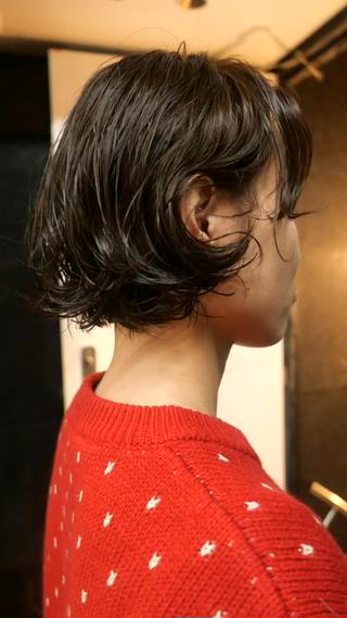 ショート カラー パーマ 🌿ボブ パーマ高橋啓太🌿のヘアスタイル