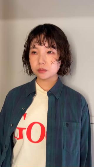 ミディアム パーマ 🌿ボブ パーマ高橋啓太🌿のヘアスタイル