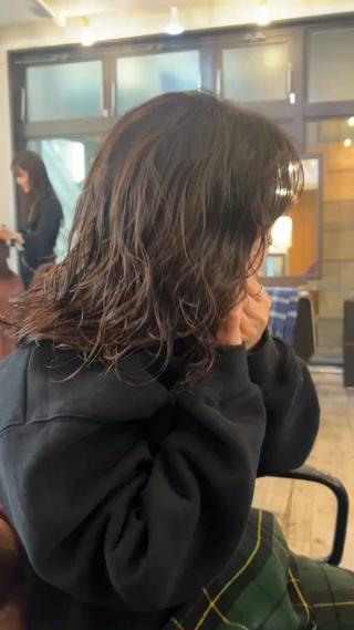 セミロング パーマ 🌿ボブ パーマ高橋啓太🌿のヘアスタイル