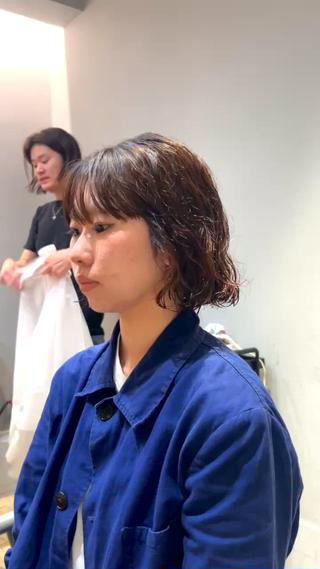 ミディアム パーマ 🌿ボブ パーマ高橋啓太🌿のヘアスタイル