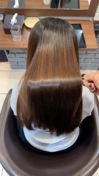 ロング ルシクラージュ武蔵小杉店所属・巻けないけど美髪 作れます丸山智久のヘアスタイル