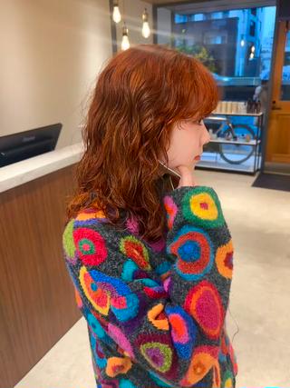 セミロング カラー 🫧nari🫧 谷町 大阪のヘアスタイル