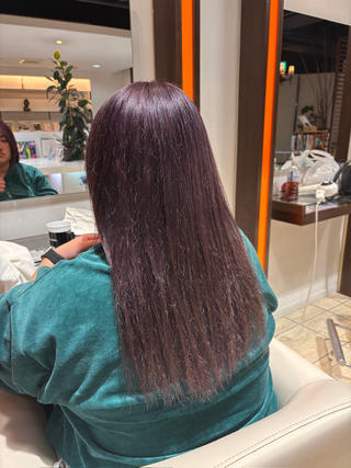 セミロング カラー COM'S所属・mayu/藤沢美容師 アシスタントのヘアスタイル