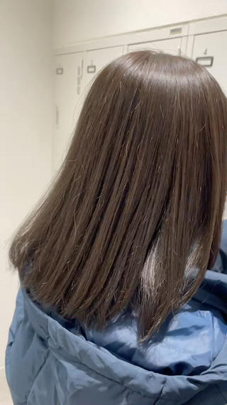 ブリーチなし
透明感グレージュ 