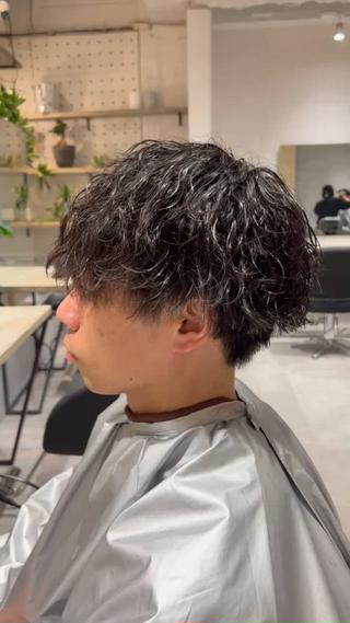 ショート パーマ メンズ 【パーマ満足度No. 1🥇】宮脇 大樹のヘアスタイル