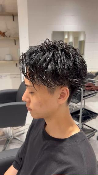 ショート パーマ メンズ 【パーマ満足度No. 1🥇】宮脇 大樹のヘアスタイル