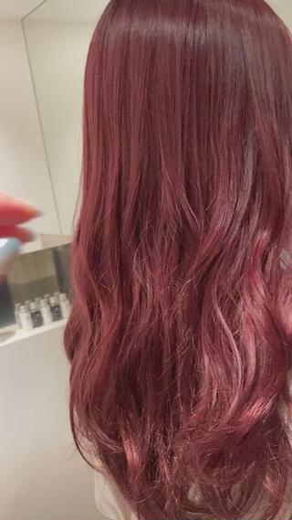 ロング カラー ヘアアレンジ オリーブ透明感カラー 表参道/MIKUのヘアスタイル