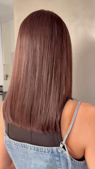 透明感たっぷりマロンベージュ