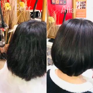ミディアム 頭皮ケア&髪質改善 美容室Atomのヘアスタイル