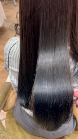 髪質改善トリートメントを続ければここまでツヤツヤりなれます、、！！ 