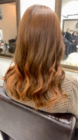 セミロング カラー 中本 達也のヘアスタイル