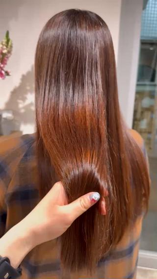 ロング カラー レイヤー/ボブ/ 艶ケアカラー/Rinのヘアスタイル