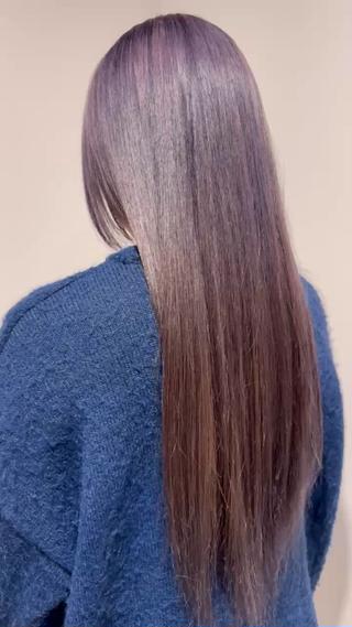 lavender grey

色落ちは透明感のあるシルバーになります 