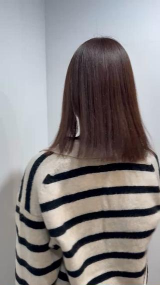 ミディアム カラー 韓国レイヤー/パーマ /艶カラー/Rinのヘアスタイル