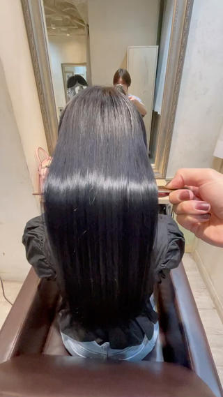 blue　× black　×髪質改善トリートメント 