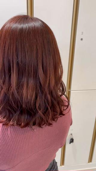 ミディアム カラー バレイヤージュ/ヘア アレンジ/shionのヘアスタイル