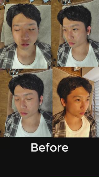 メンズ眉毛パーマ/メンズ眉毛ワックス 