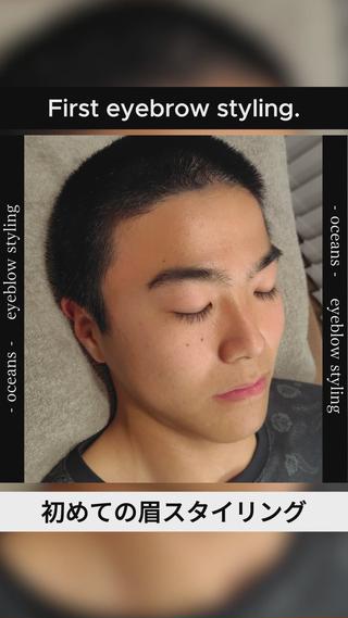 メンズ眉毛パーマ/メンズ眉毛ワックス 