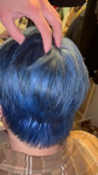 カラー メンズ アキラ/渋谷/ パーマ/カラー/縮毛のヘアスタイル